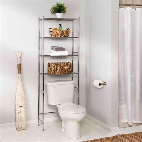 Style Selections Morriston 25-in x 64-in x 13-in Brown 3-Shelf Over-the-Toilet Storage. . Lowes over toilet storage